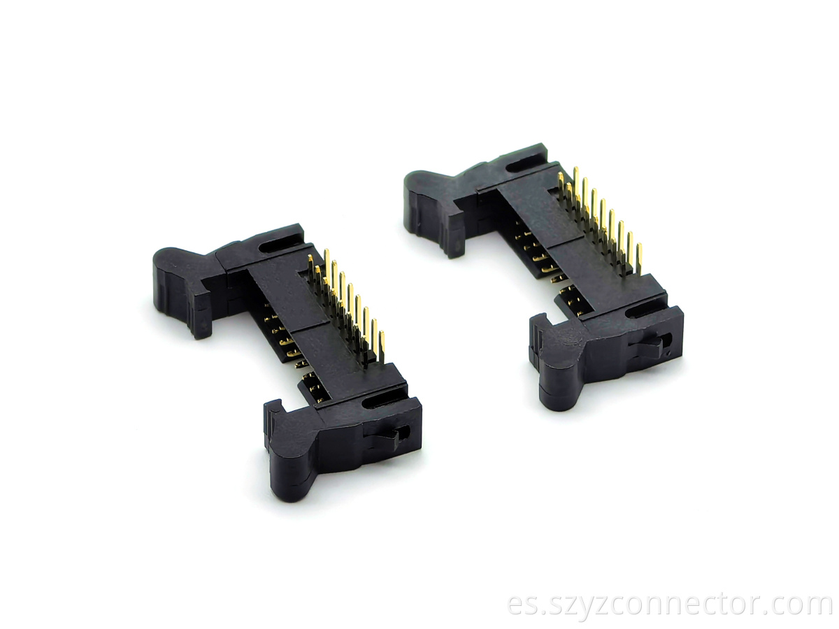 Conector del encabezado de eyector de lanzamiento de 2.0 mm Ángulo recto 2*8p 2.0mm Pitch Ejector Header Connector Right Angle 2*8P